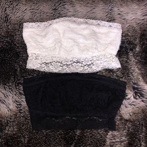 Free people back and white bandeau set NEVER WORN